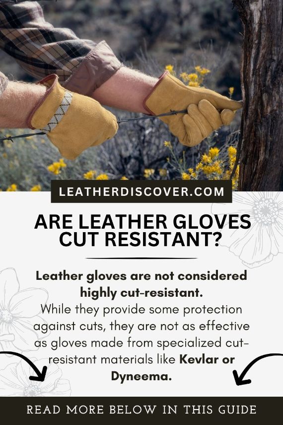 Are leather gloves cut resistant - an infographic 