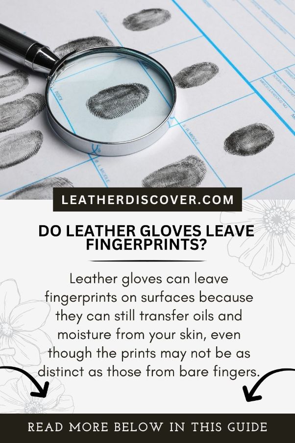 do leather gloves leave fingerprints - an infographic 