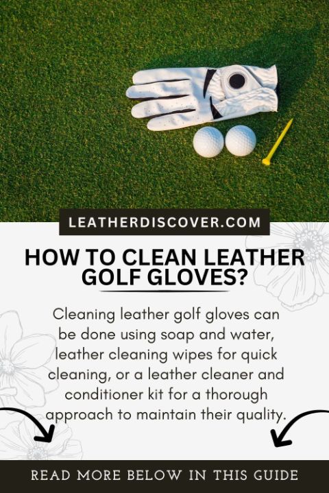 how to clean leather golf gloves - an infographic 