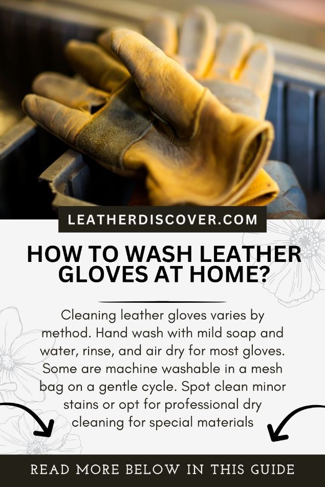 how to wash leather gloves at home - an infographic 