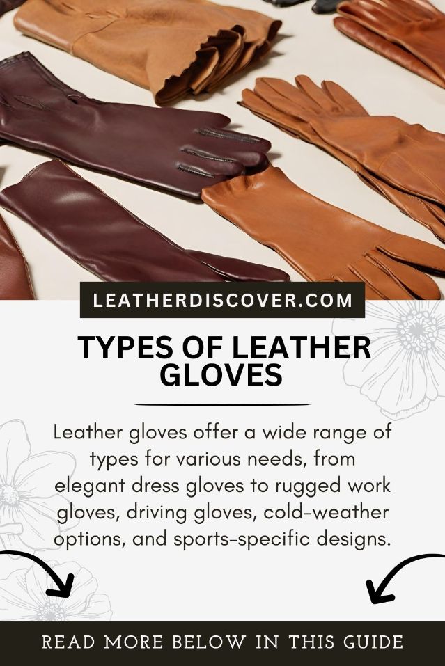 Types of leather gloves - an infographic 