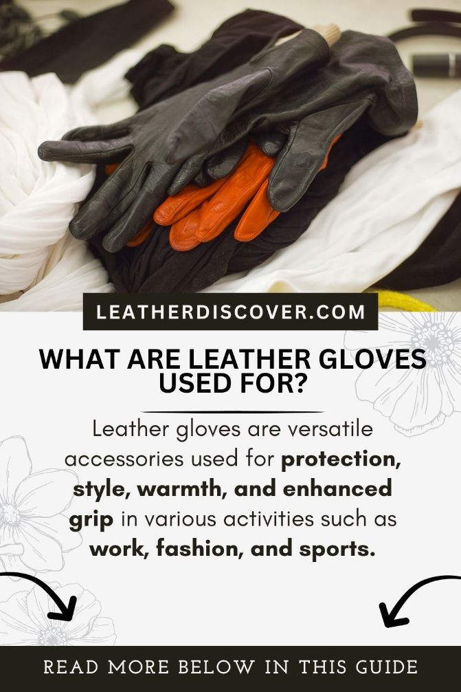 what are leather gloves used for - an infographic 