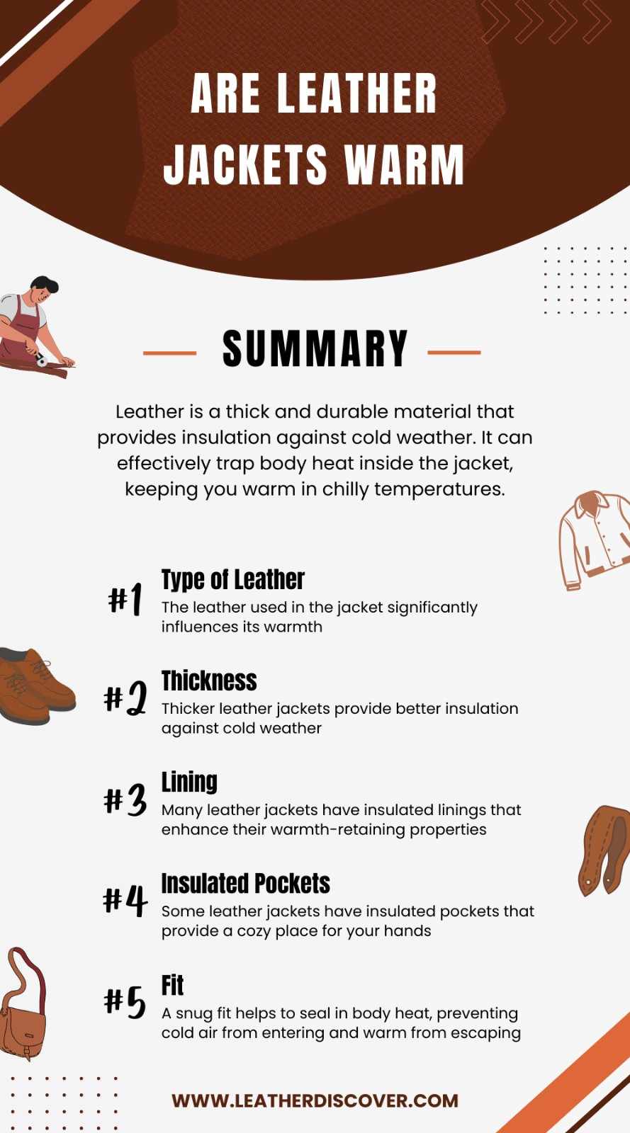 Are Leather Jackets Warm Infographic