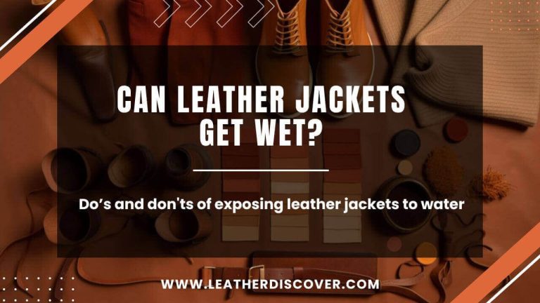 Can Leather Jackets Get Wet an Infographic