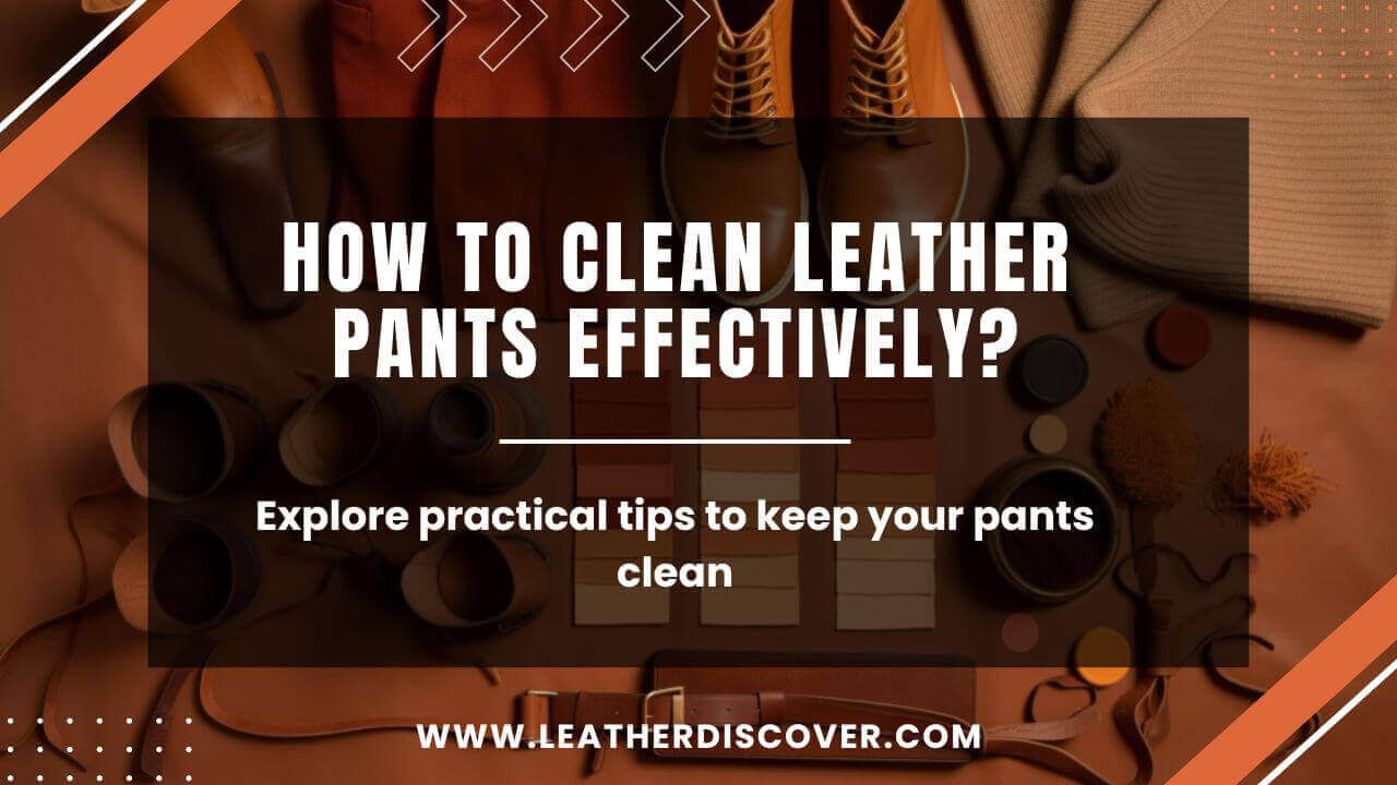 How to Clean Leather Pants? - an Infographic