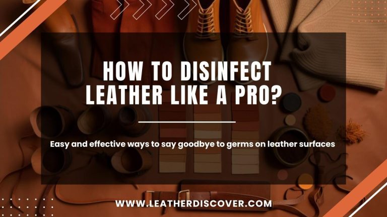 How to Disinfect Leather Like a Pro an Infographic