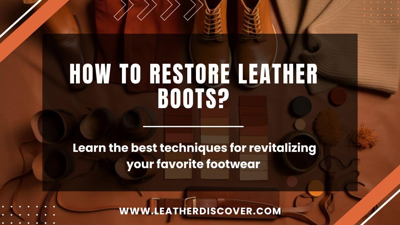 How to Restore Leather Boots? an Infographic