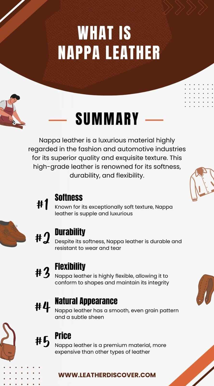 What Is Nappa Leather Infographic