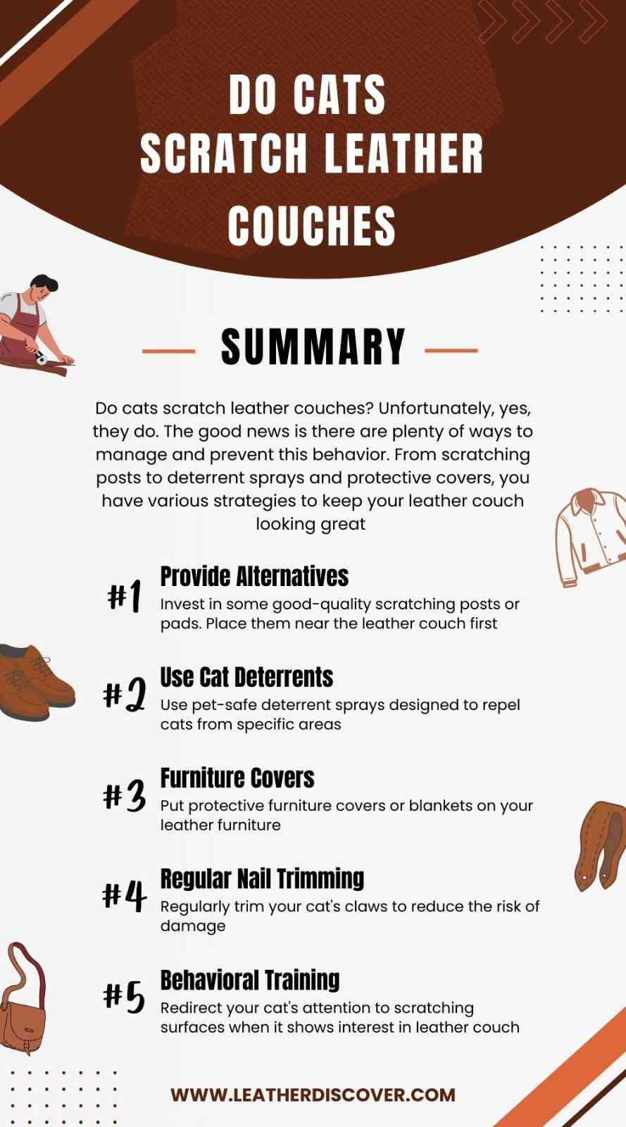 Do Cats Scratch Leather Couches? Infographic