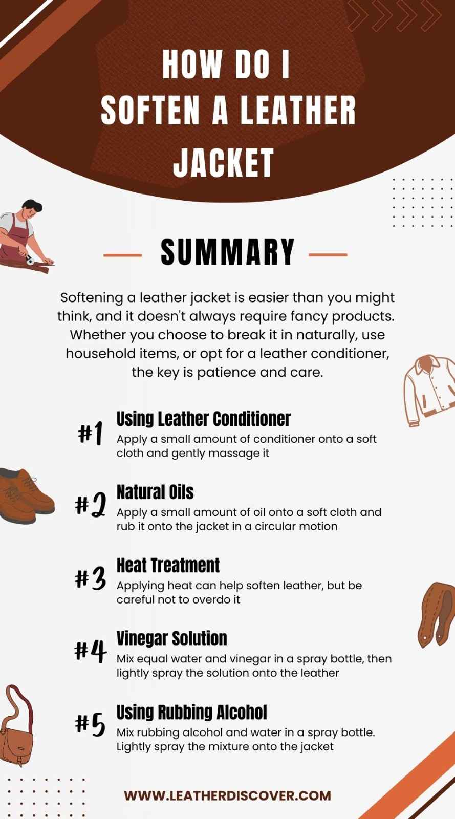 How Do I Soften a Leather Jacket Infographic