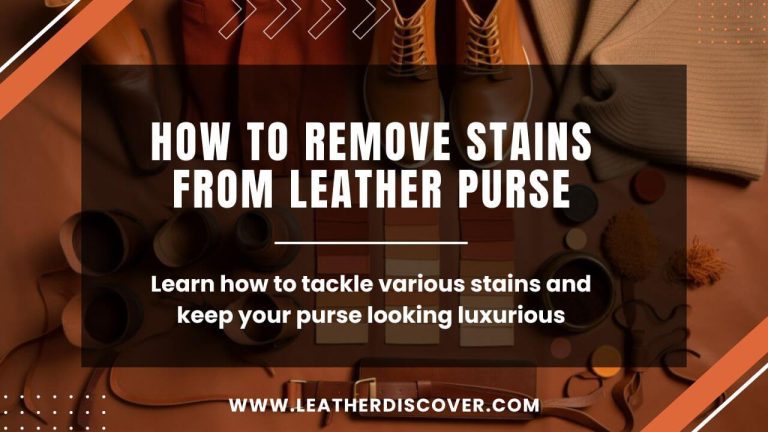 How to Remove Stains From Leather Purse? an Infographic