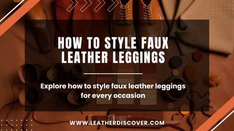 How to Style Faux Leather Leggings? an Infographic