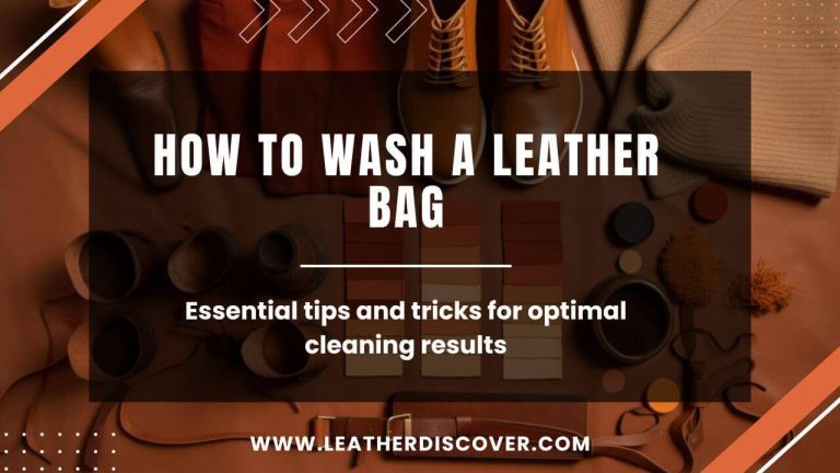 How to Wash a Leather Bag? an Infographic