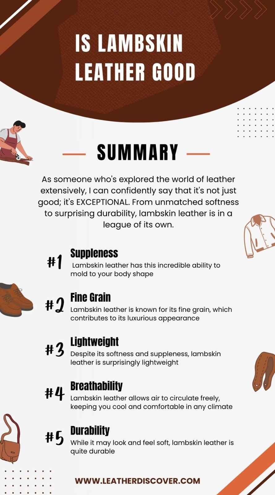 Is Lambskin Leather Good Infographic